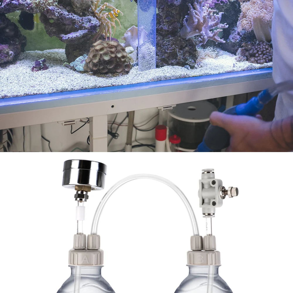 Gerador de CO2 para Aquário com Manômetro e Fluxo Ajustável - Imagem 4