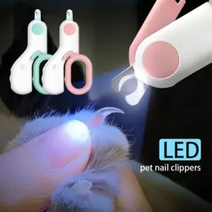 cortador de unhas LED para cães e gatos
