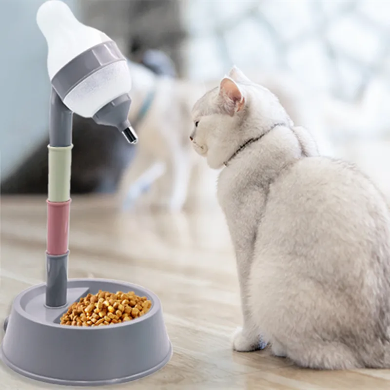 Dispensador de Água para Cães e Gatos com Altura Ajustável - Imagem 2