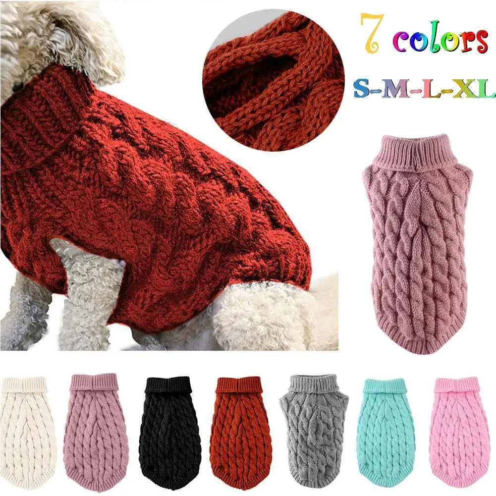 Suéter de Malha para Cães Pequenos e Gatos com Gola Alta - Imagem 2