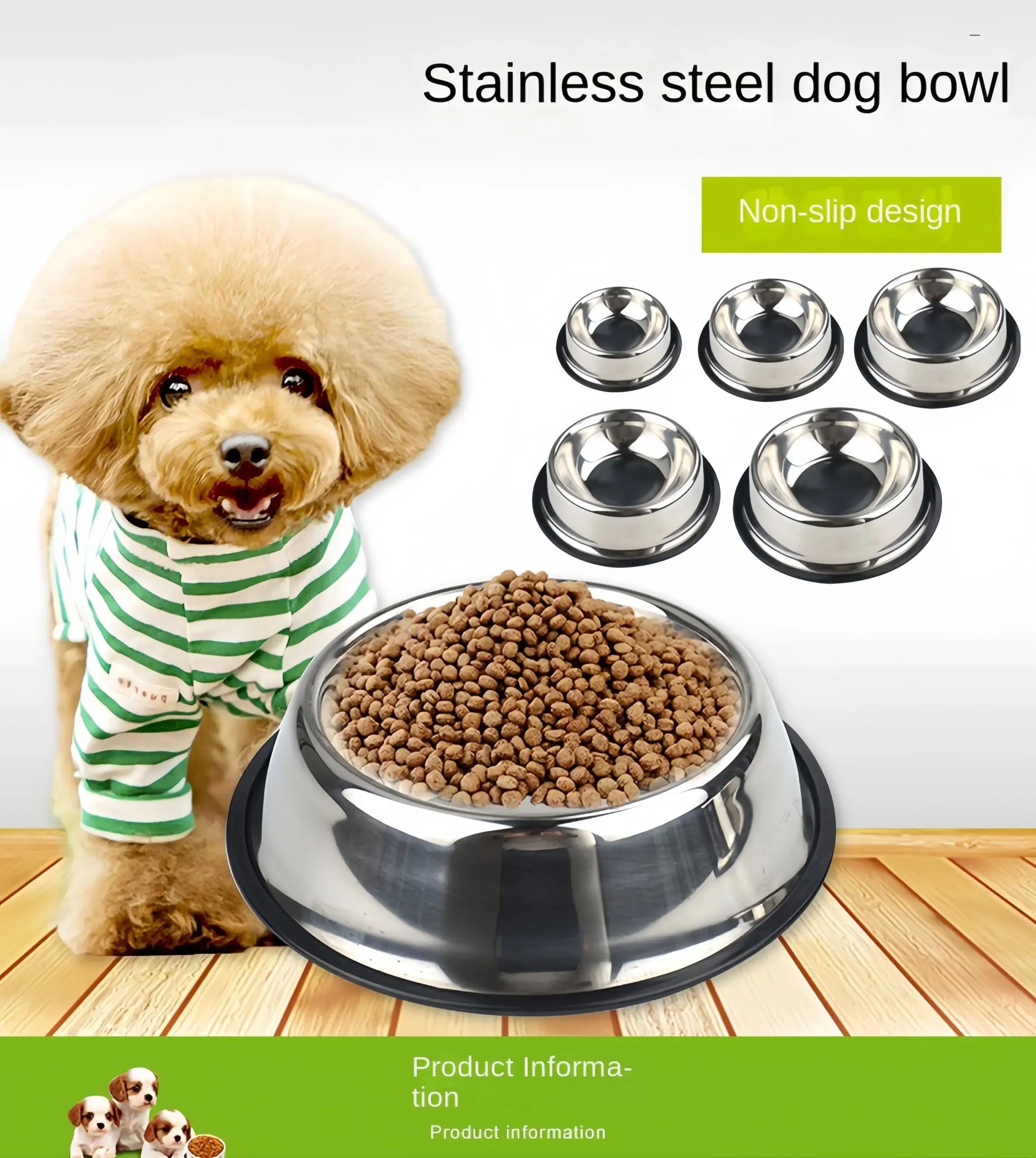 Tigela de Aço Inoxidável para Cães e Gatos Durável e Fácil de Limpar - Imagem 5