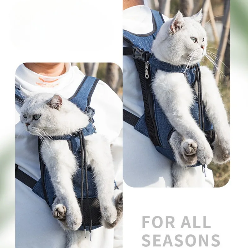 Mochila Canguru para Cães e Gatos de Nylon Respirável para Viagem - Imagem 6