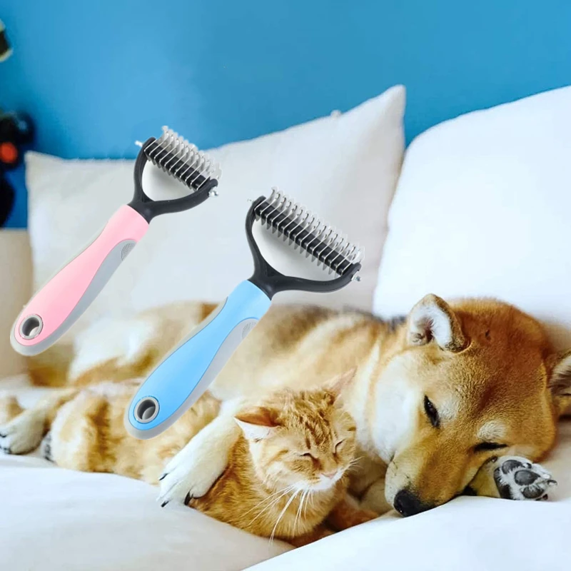 Escova Desembaraçadora para Cães e Gatos de Aço Inoxidável - Imagem 3