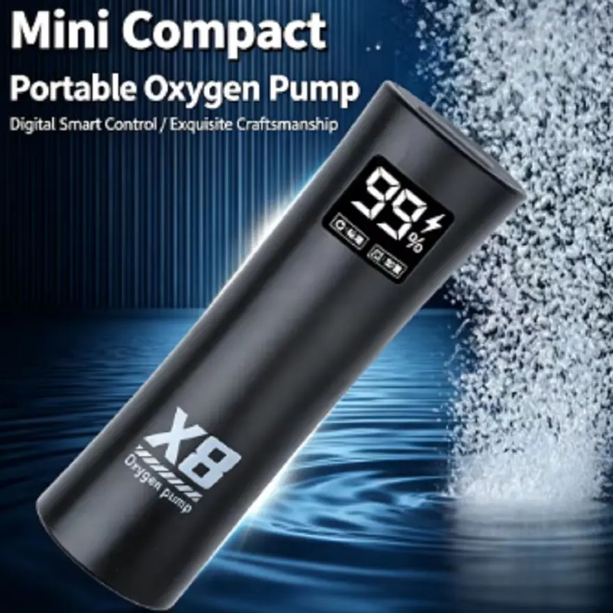 Bomba de Oxigênio para Aquário Recarregável USB 5W Portátil - Imagem 3