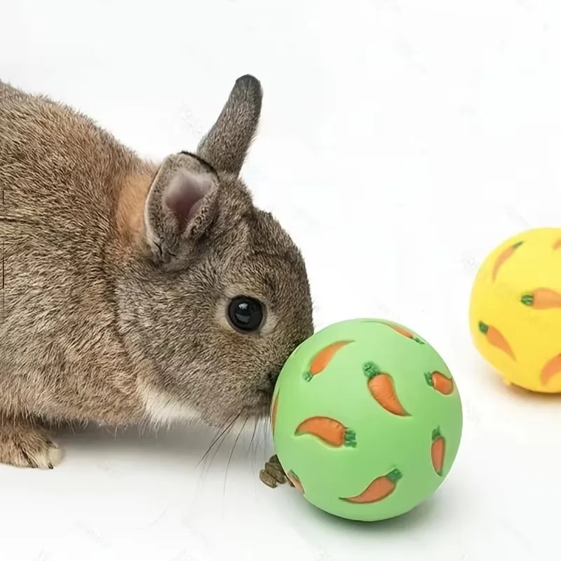 Bola Dispensadora para Coelhos e Roedores com Dispensa de Comida - Imagem 3