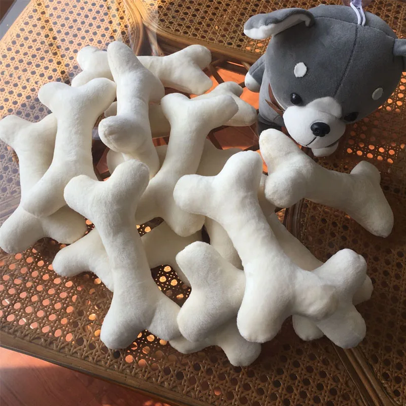 Brinquedo de Pelúcia para Cães em Formato de Osso - Imagem 5