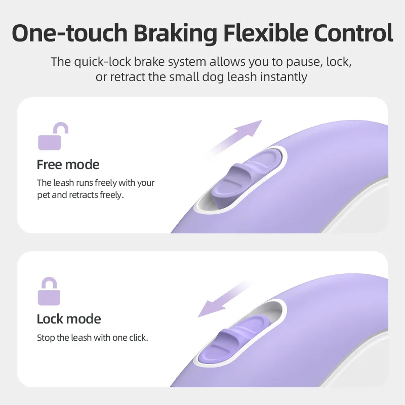 Trela Retrátil Rojeco para Cães e Gatos de 3m para Caminhada - Image 4