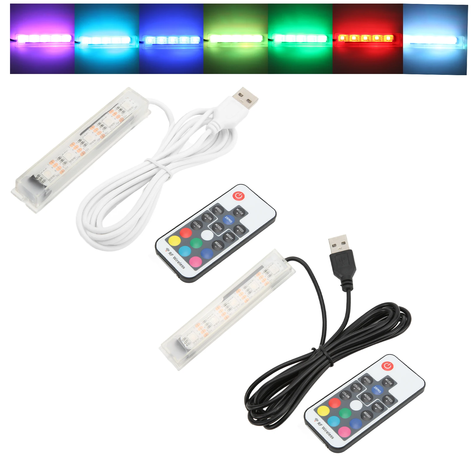 Lâmpada LED USB para Aquário Colorida com Controle Remoto - Imagem 3