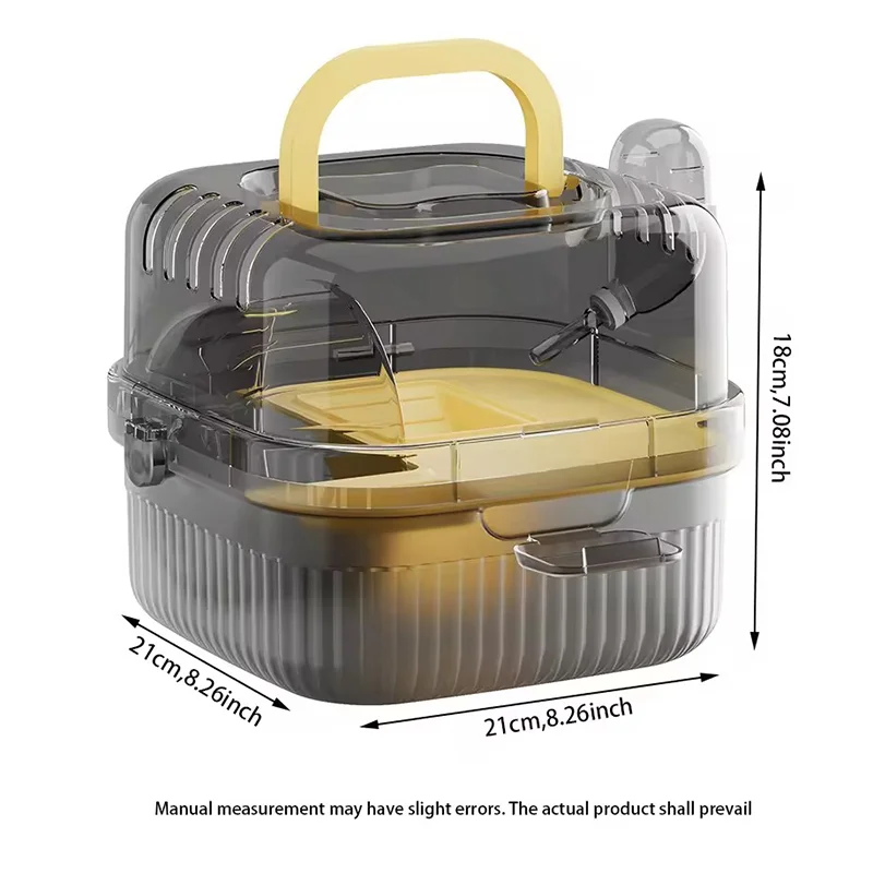 Gaiola de Viagem Portátil para Hamster com Garrafa de Água - Imagem 6