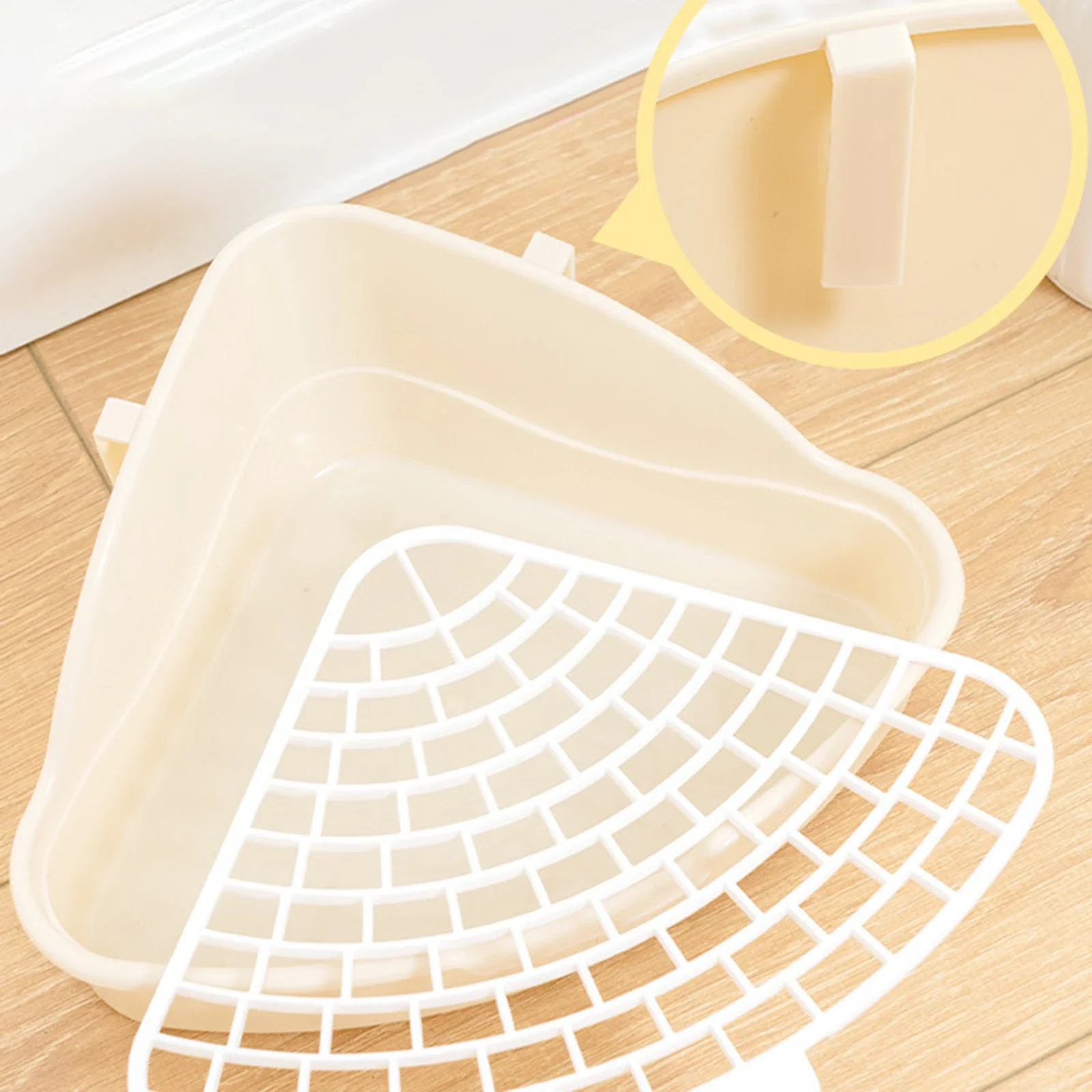 Caixa Sanitária de Canto para Coelhos e Hamsters Marrom - Imagem 4