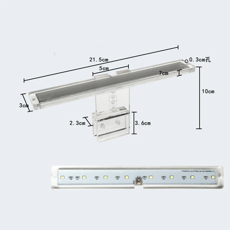 Luminária LED para Aquário de Água Doce 2W Acrílica Ultrafina - Imagem 3
