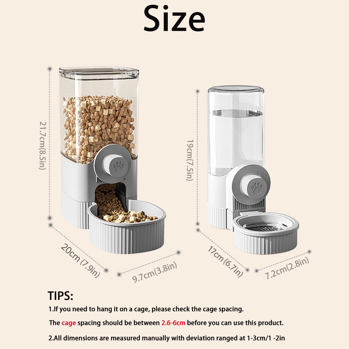 Alimentador Automático 1.2L para Cães, Gatos e Coelhos com Encaixe na Gaiola - Imagem 2