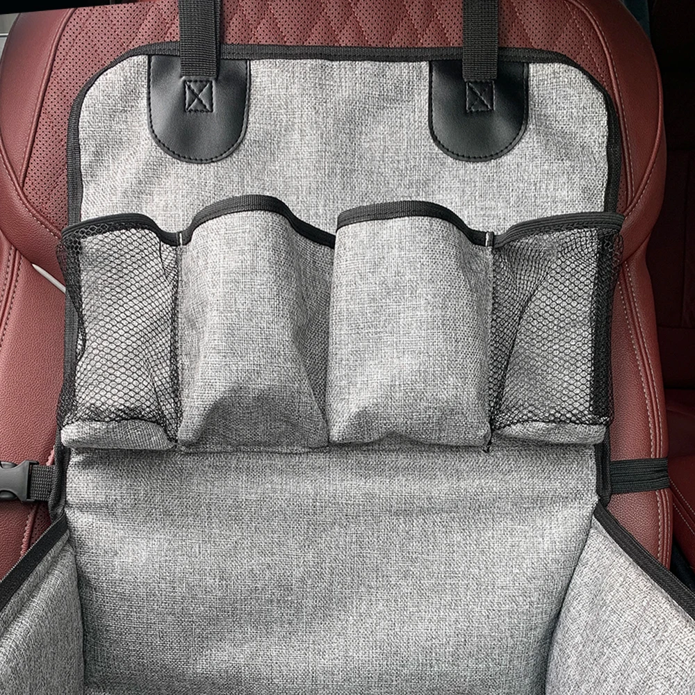 Assento de Carro para Cães Pequenos e Médios com Bolsos Laterais - Imagem 5