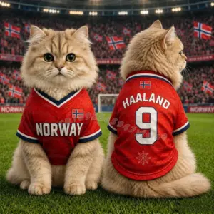 camisa de futebol para cães e gatos