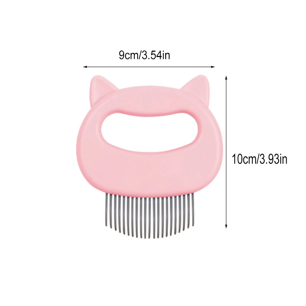 Escova de Grooming para Gatos de Plástico Durável com Massagem Suave - Imagem 4