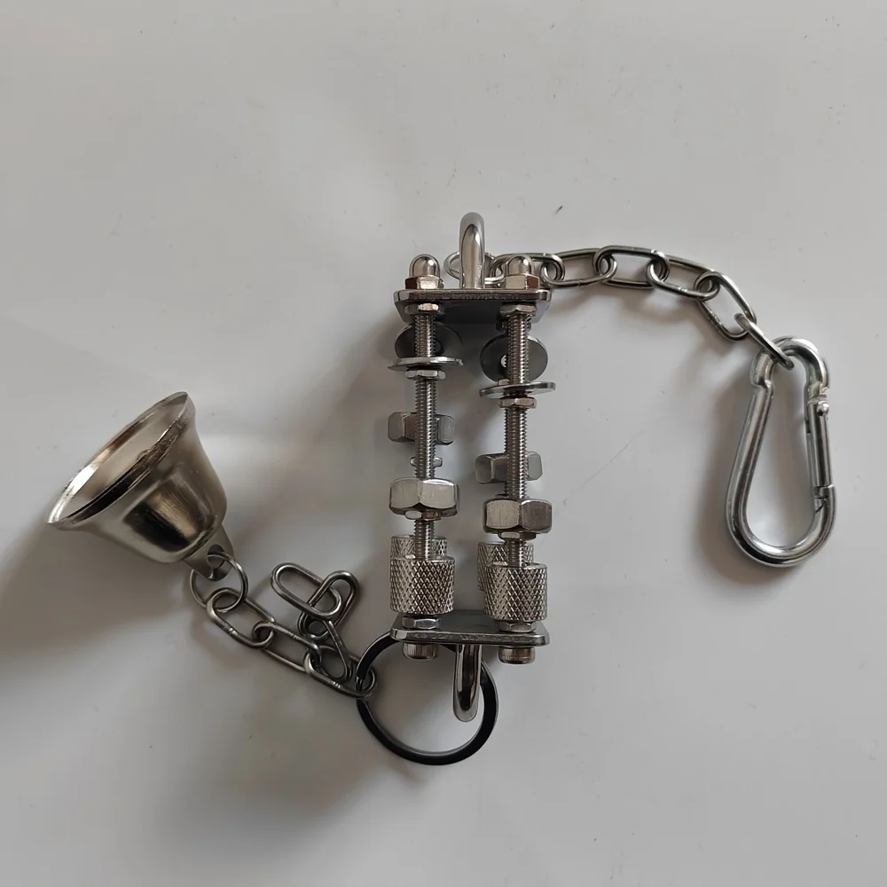 Brinquedo para Pássaros Sino de Aço Inoxidável para Gaiola - Imagem 4
