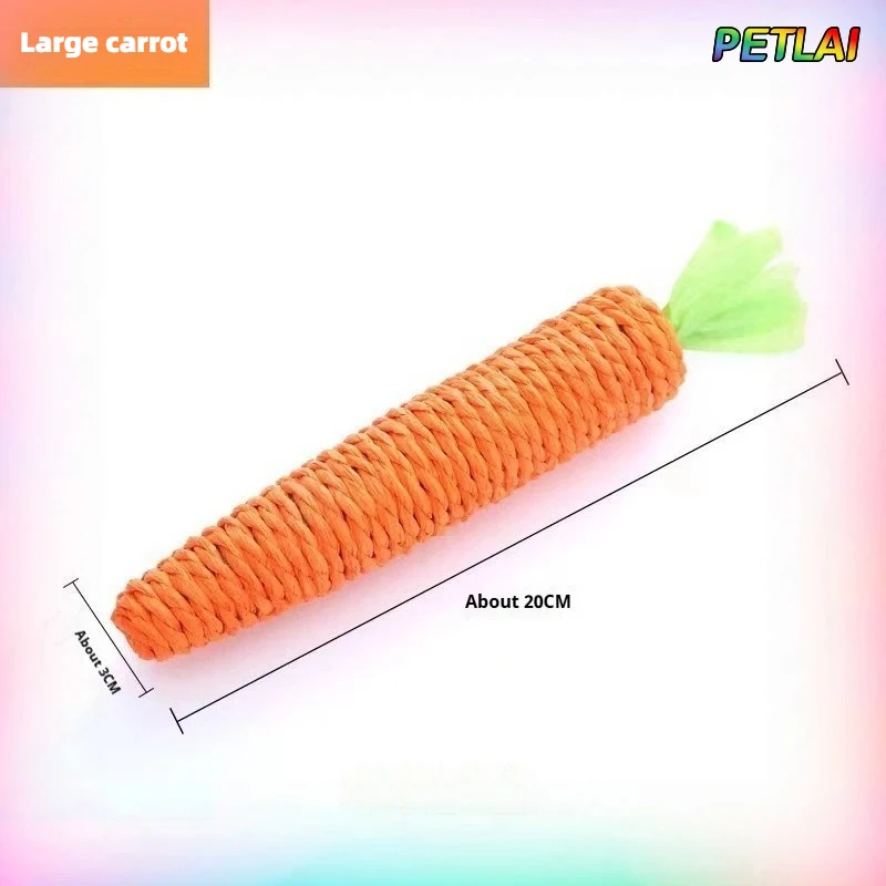 Brinquedo de Cenoura para Gatos de Corda de Cânhamo para Roer e Limpar Dentes - Imagem 6