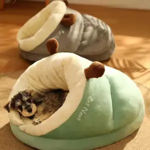cama toca para cães pequenos de pelúcia