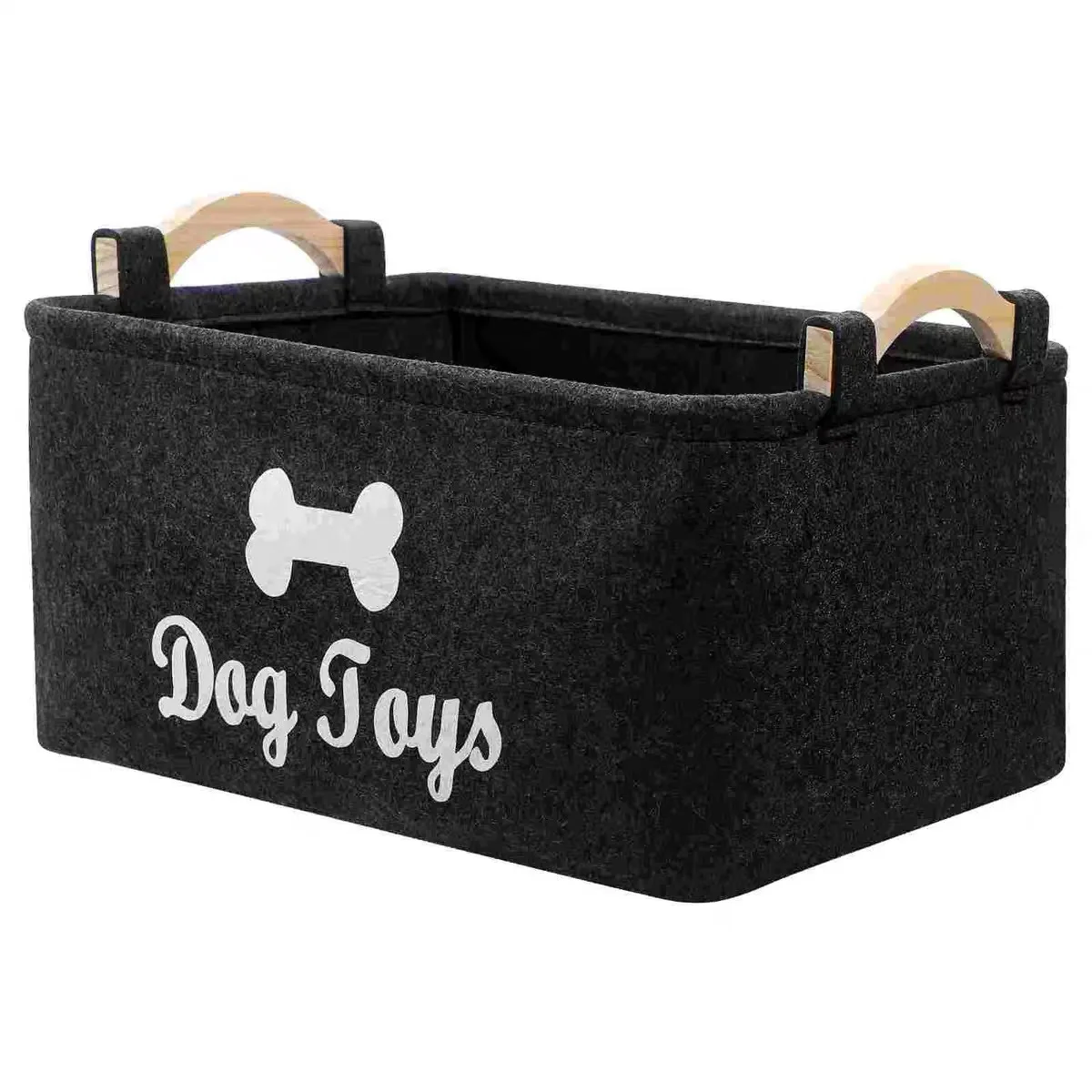 Cesto Organizador para Brinquedos de Cães de Feltro Dobrável - Imagem 3
