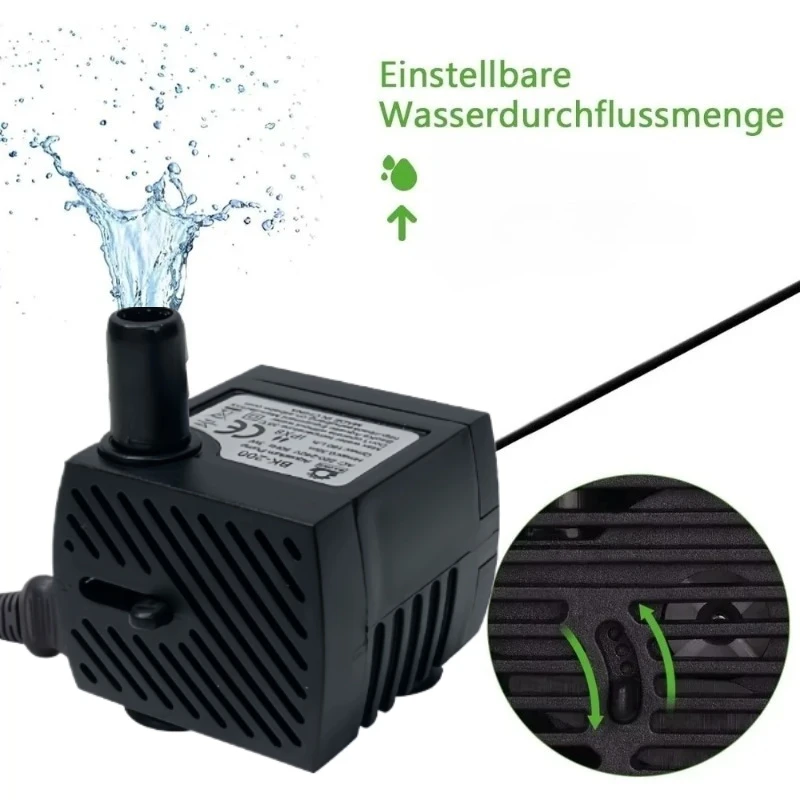 Bomba de Circulação para Aquário Submersível 3W/5W Portátil - Image 2