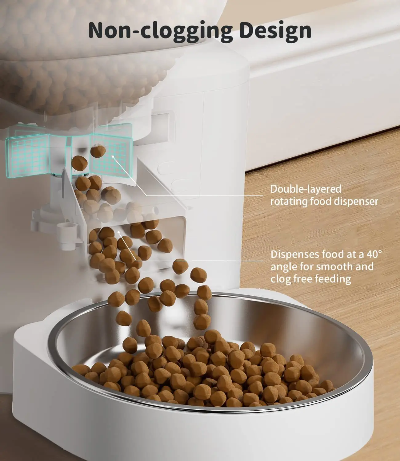 Furpipi Alimentador Automático para Cães e Gatos 4L/8L com Controle de Chave - Imagem 5