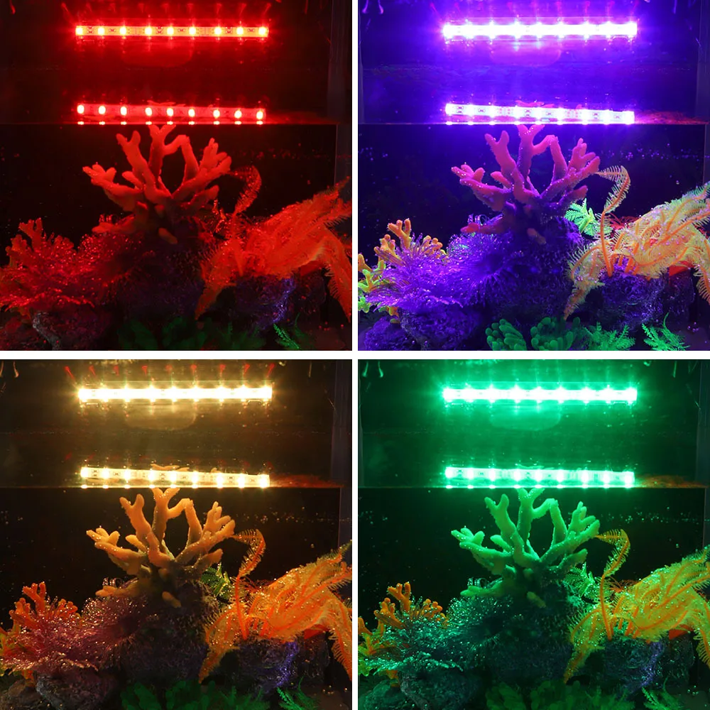 Luz LED para Aquário Submersível RGB 90-260V com Controle Remoto - Imagem 6