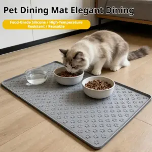 tapete de silicone para cães e gatos