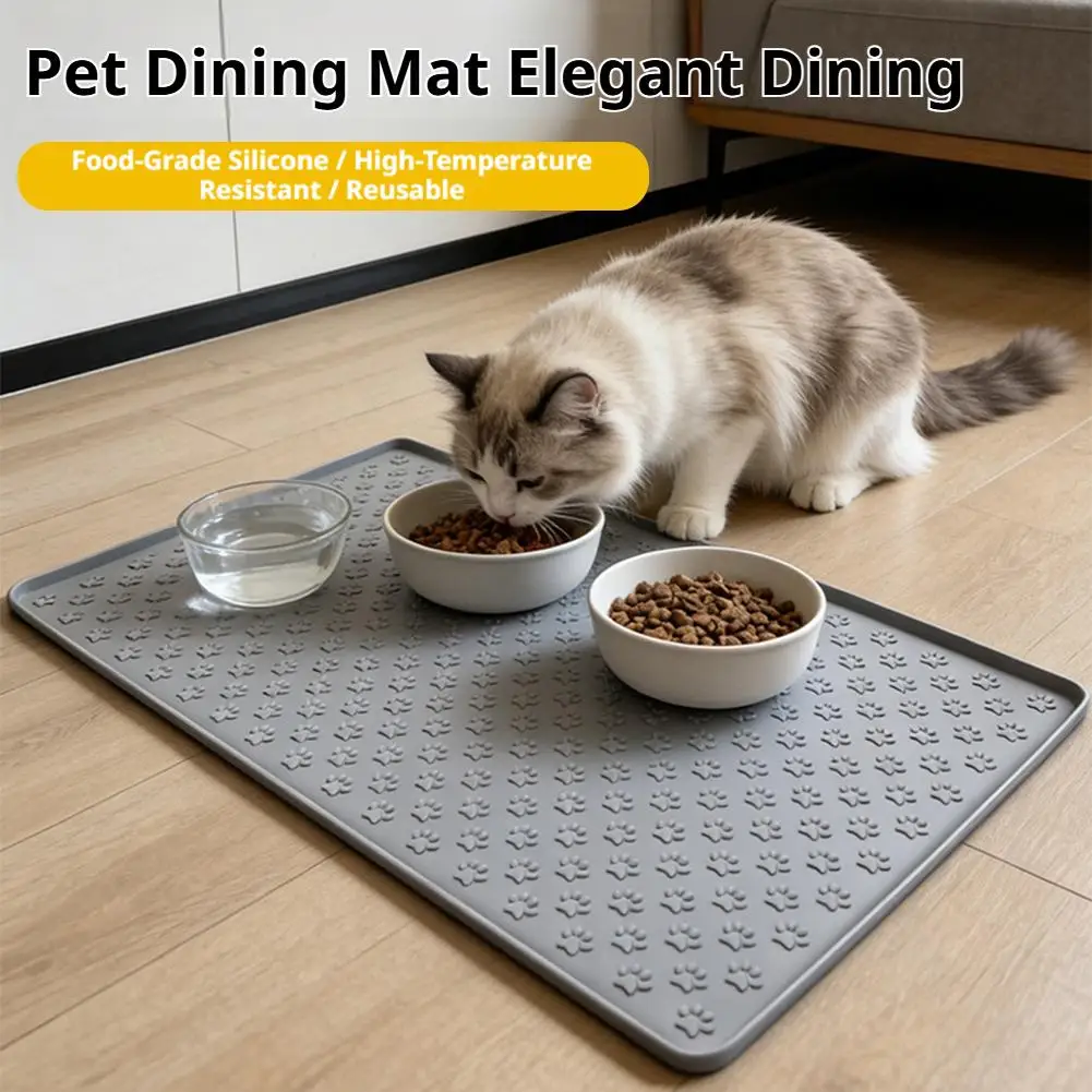 tapete de silicone para cães e gatos