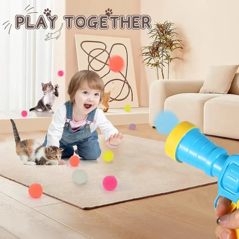 Lançador de Bolinhas para Gatos com Bolinha Elástica Macia - Imagem 3