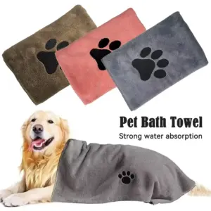 toalha de banho microfibra para cães e gatos