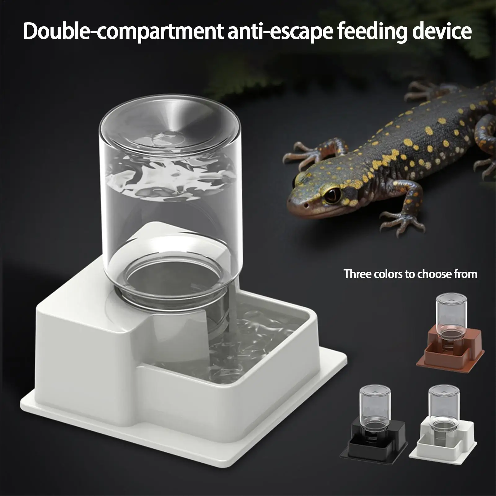 dispensador de água para répteis