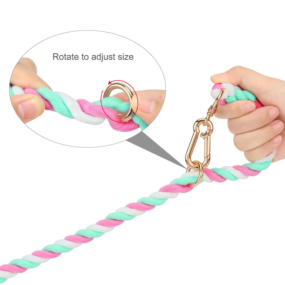 Guia para Cães de Algodão com Fivela de Metal para Passeio e Treino - Image 3