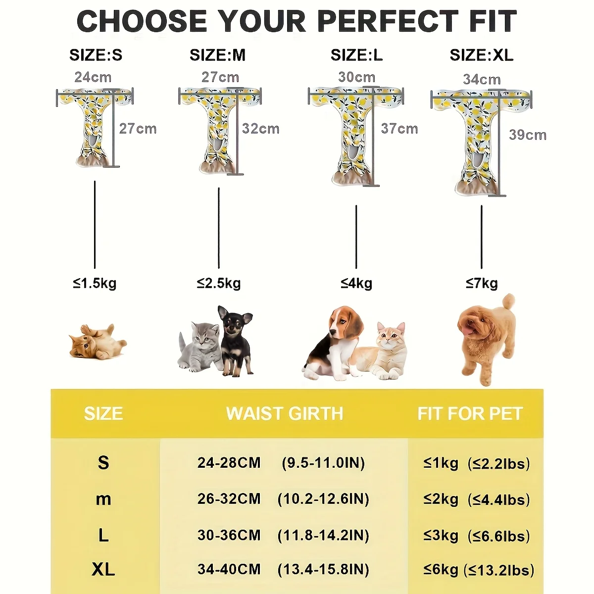Calça Higiênica para Cães de Malha Respirável Ajustável - Imagem 3