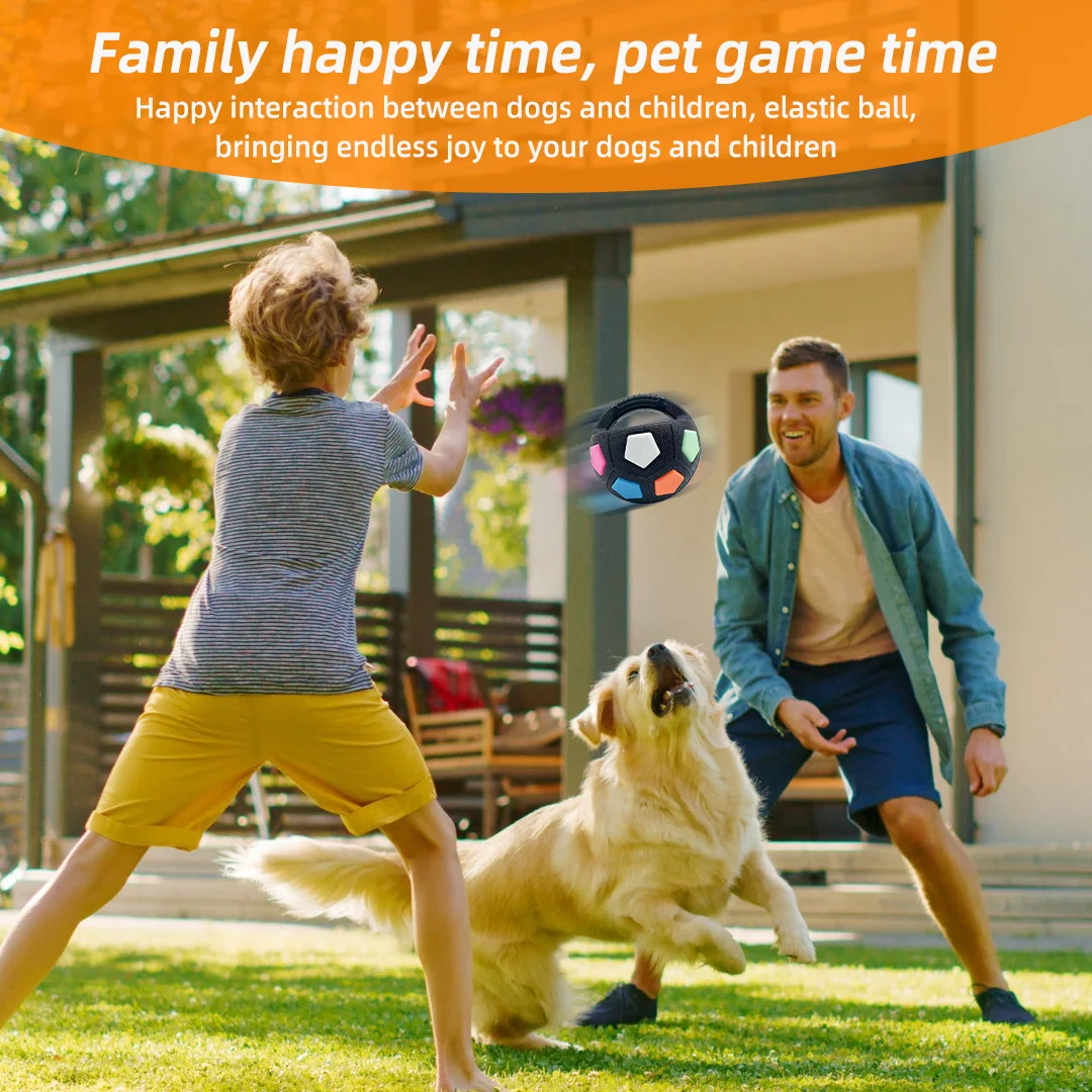 Brinquedo de Futebol para Cães com Som para Treinamento ao Ar Livre - Imagem 2