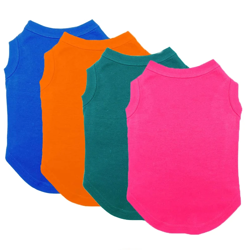 camiseta de algodão para cães
