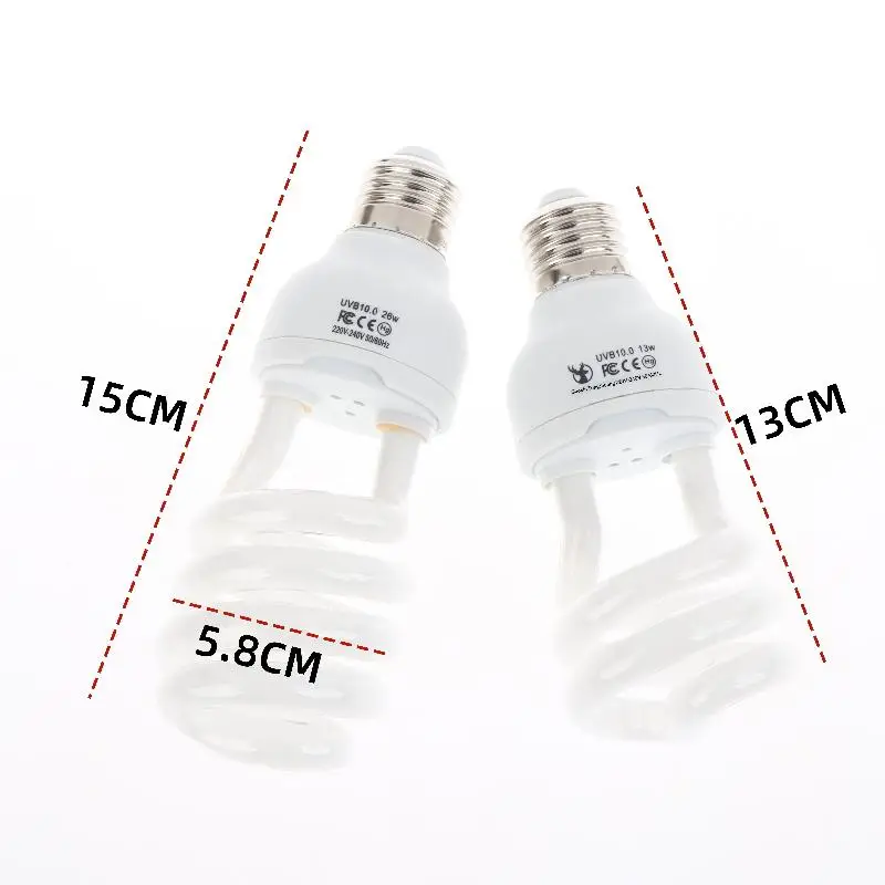 Lâmpada UVB para Répteis 13W/26W E27 para Terrário - Imagem 6