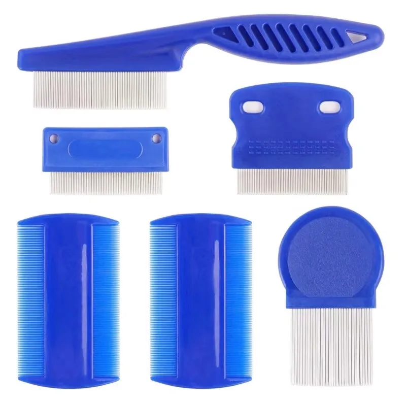 Kit Pente para Pulgas e Piolhos para Cães e Gatos com Dentes Arredondados - Imagem 4