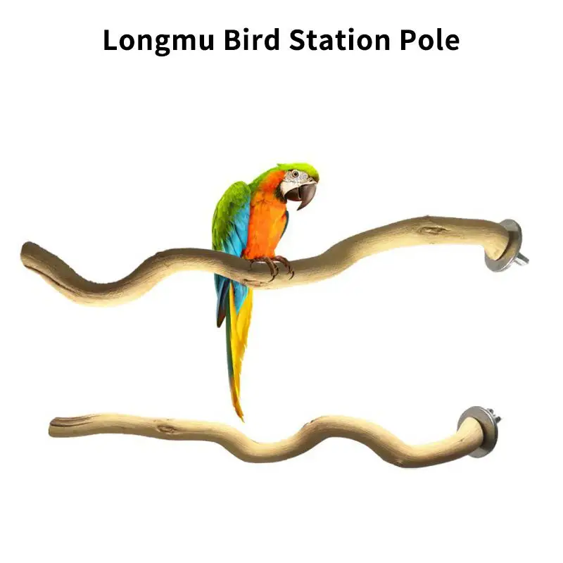 Poleiro de Árvore para Pássaros de Madeira Natural, 10 cm - Image 4