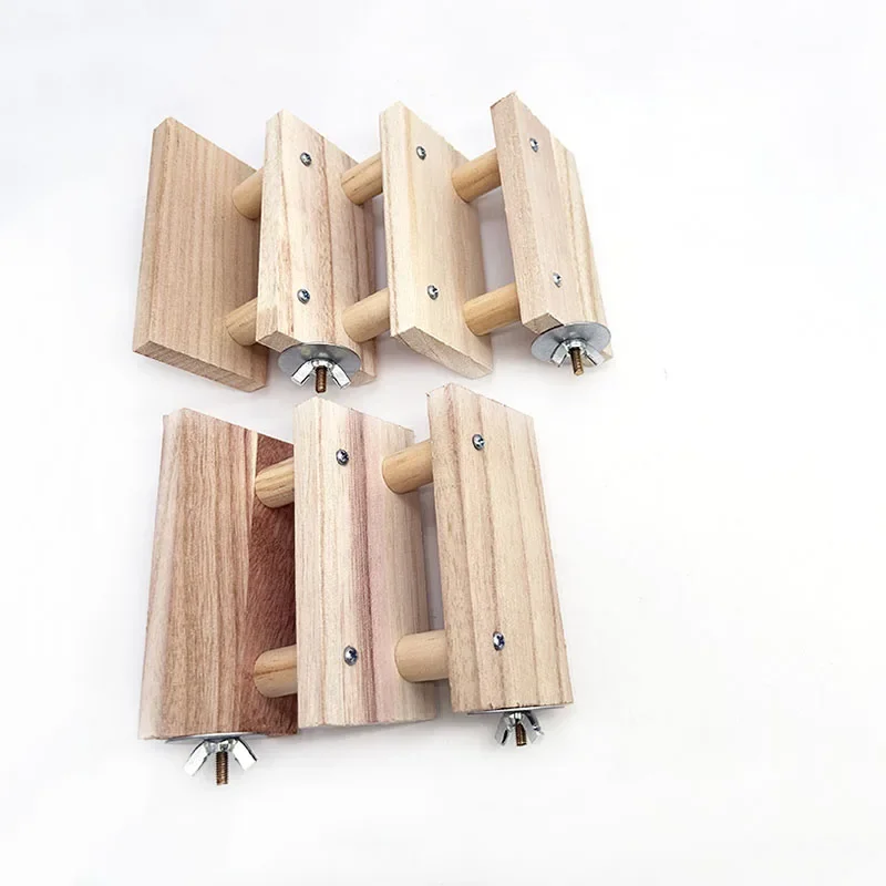 Poleiro de Madeira Natural para Pássaros e Hamsters 10x8,5 cm - Imagem 4