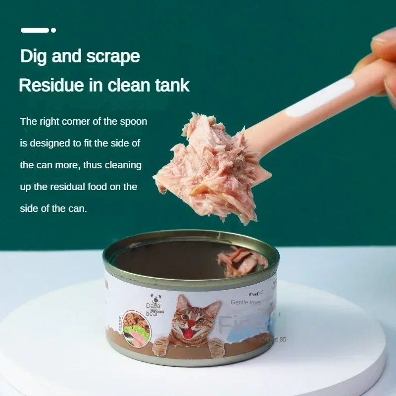 Colher para Gatos e Cães de Aço Inoxidável com Cabo Longo - Imagem 5