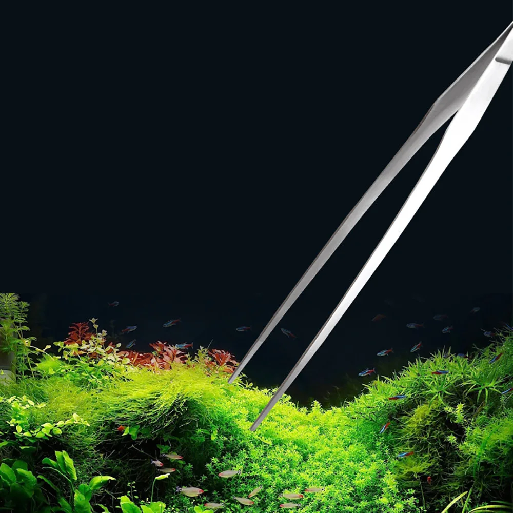 Tesoura para Aquário de Aço Inoxidável 25 cm Reta para Podar Plantas - Imagem 4