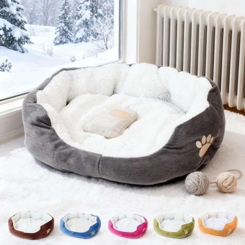 cama de pelúcia sherpa para cães e gatos