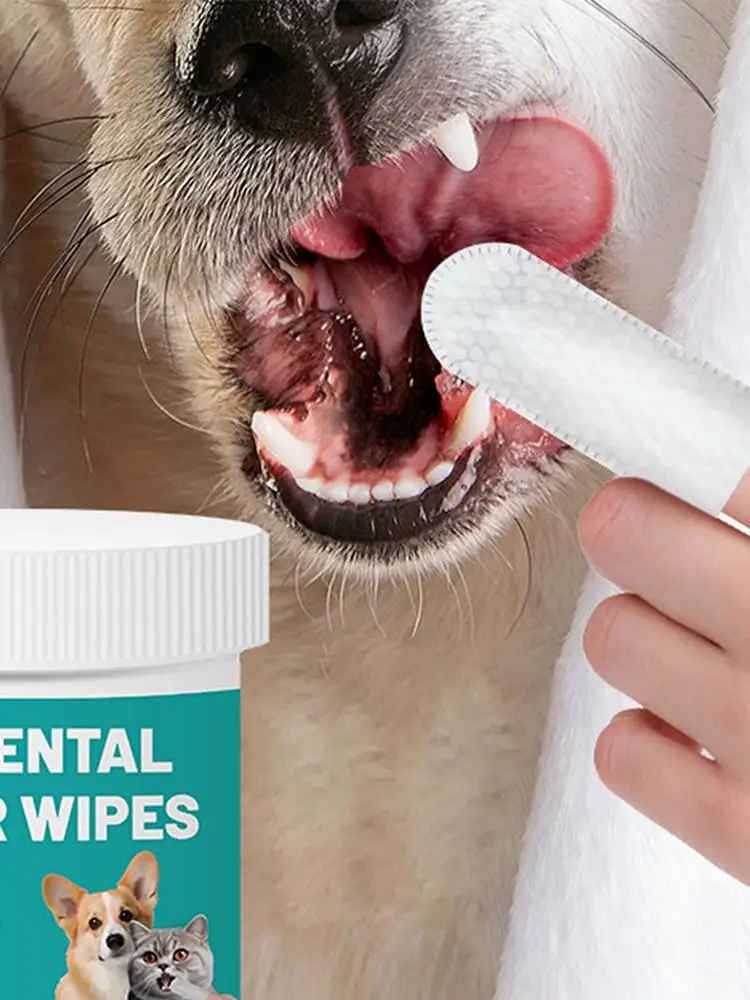 Toalhetes Descartáveis para Dentes de Cães 50 Unidades Macios para Uso Diário - Imagem 6
