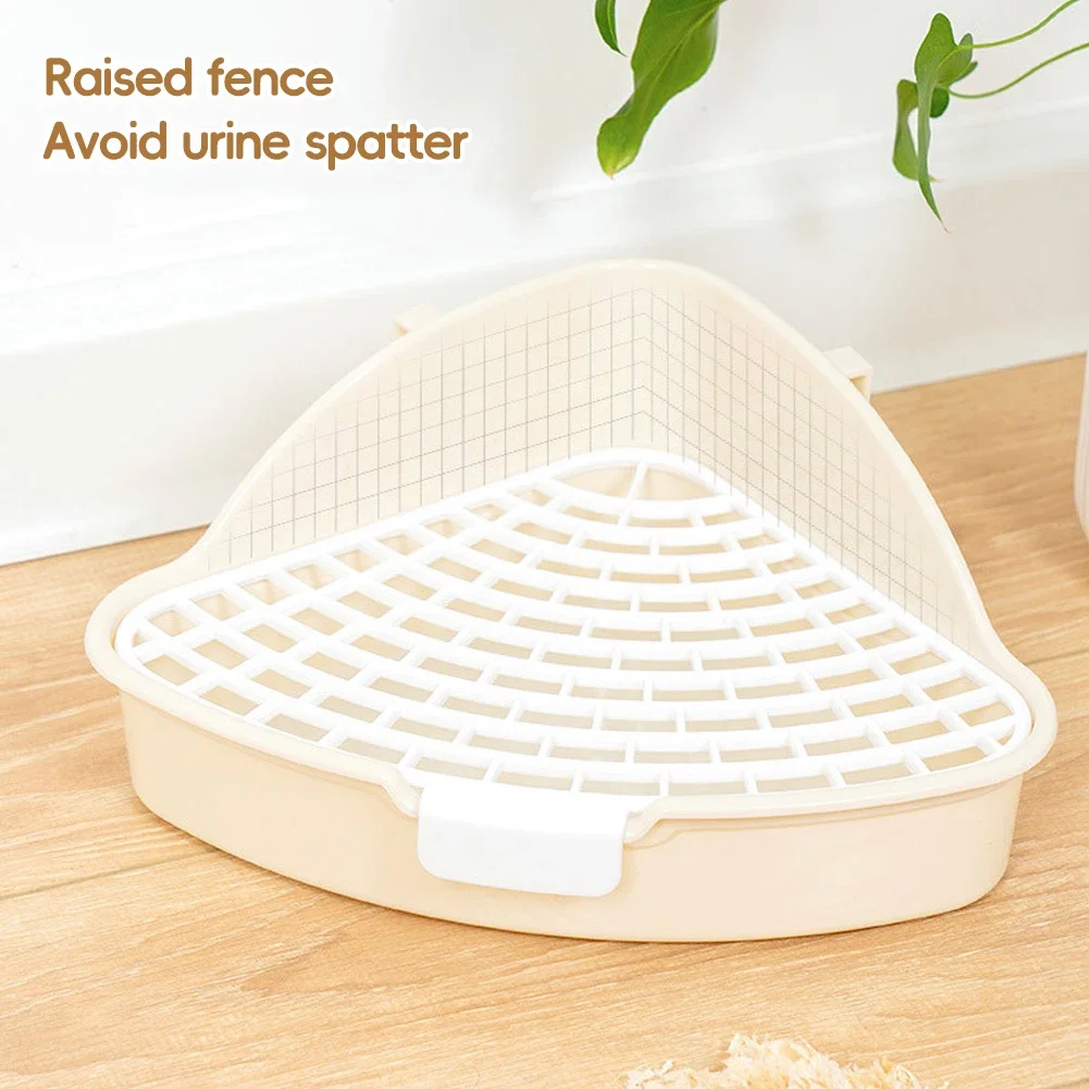 Bandeja Sanitária Triangular para Coelhos e Roedores Plástica - Imagem 5