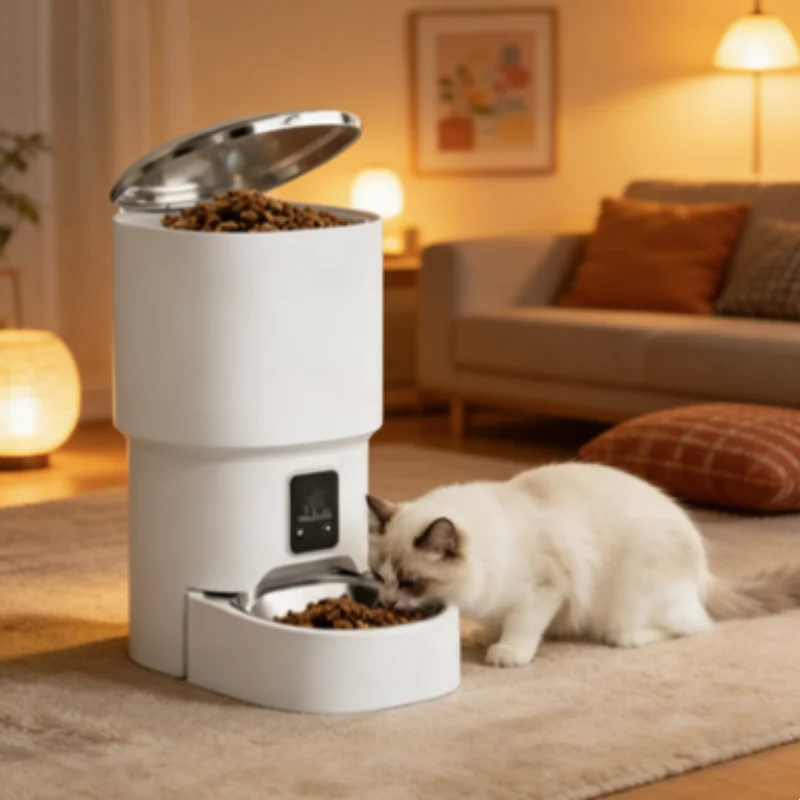 Alimentador Automático para Cães e Gatos 4L com WiFi e Controle de Porção - Image 3