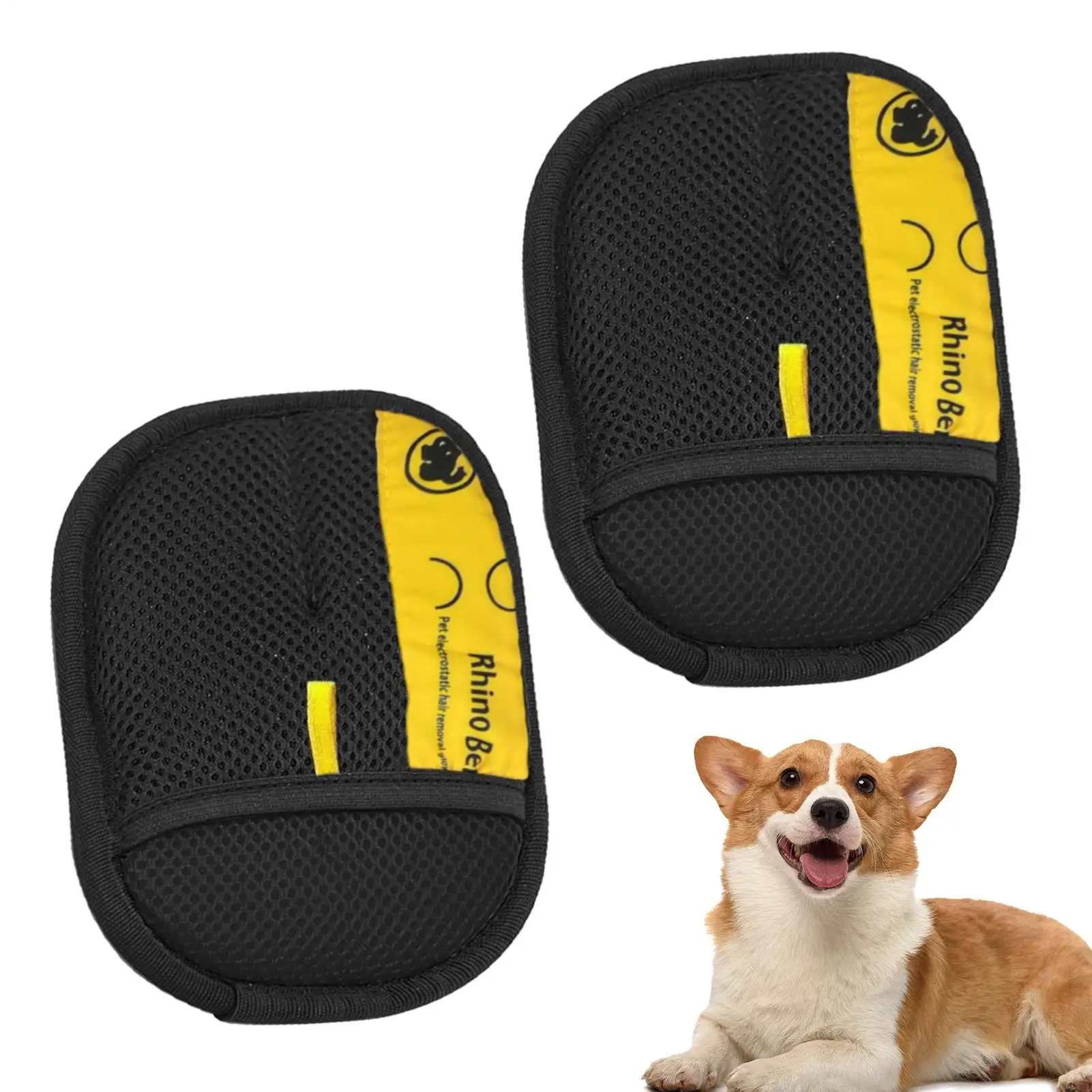 Luvas Removedoras de Pelos para Cães e Gatos Dupla Face Reutilizáveis - Imagem 3