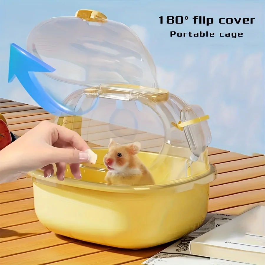 Gaiola Portátil para Hamster Transparente com Garrafa de Água - Imagem 6