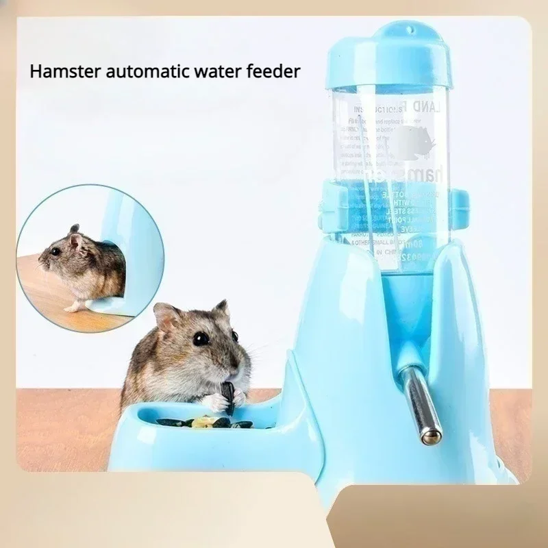 Alimentador de Água para Hamster com Recipiente de Comida Cáqui Escuro - Imagem 2