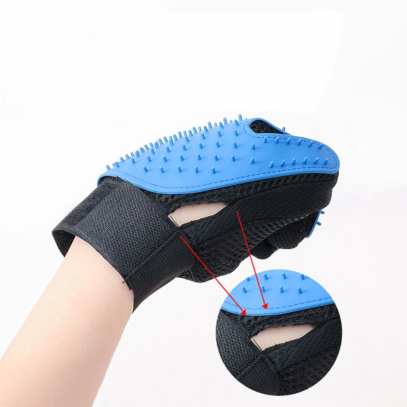 Luva Removedora de Pelos para Cães e Gatos de Silicone para Banho e Massagem - Imagem 4