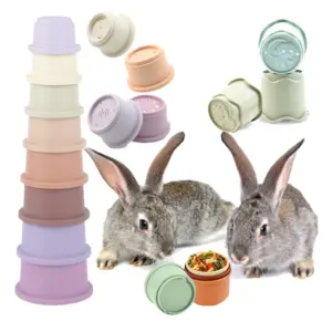 brinquedo de empilhar para coelhos